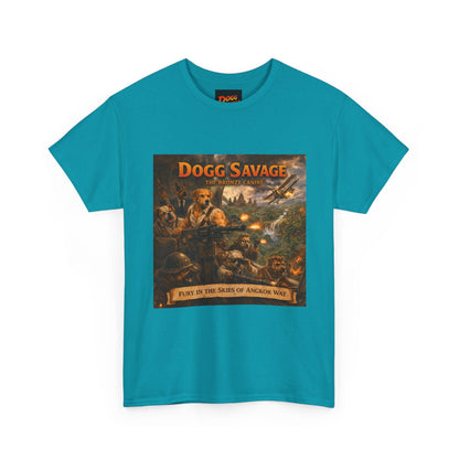 Dogg Savage Album Art T-Shirt "Fury In The Skies of Angkor Wat" — Vintage Rock Poster Tee