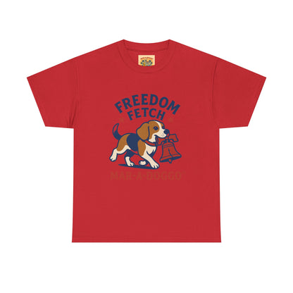 Freedom Fetch Tee — Mar-A-Doggo Patriotic Dog T-Shirt