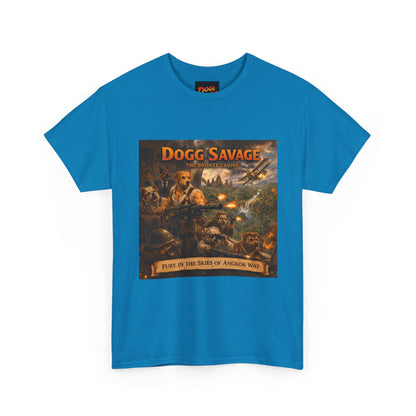 Dogg Savage Album Art T-Shirt "Fury In The Skies of Angkor Wat" — Vintage Rock Poster Tee