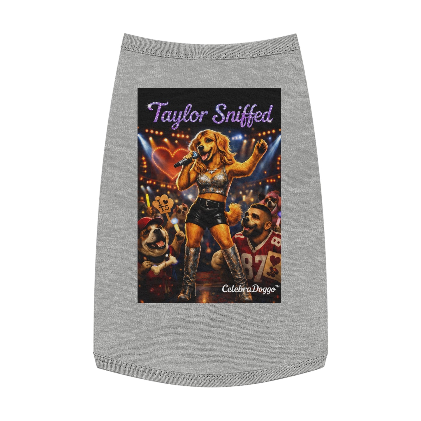 Dog Shirt — "Taylor Sniffed" Concert Pet Tee (Celebrity Singer Design)