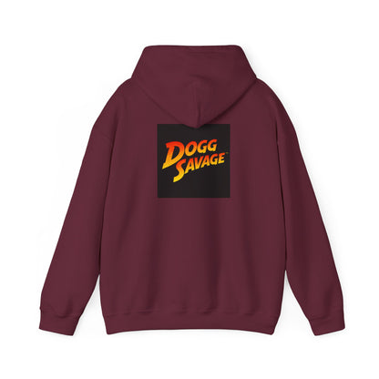 Dogg Savage Vintage Adventure Hoodie "Fury In The Skies Of Angkor Wat" — Retro Logo Pullover