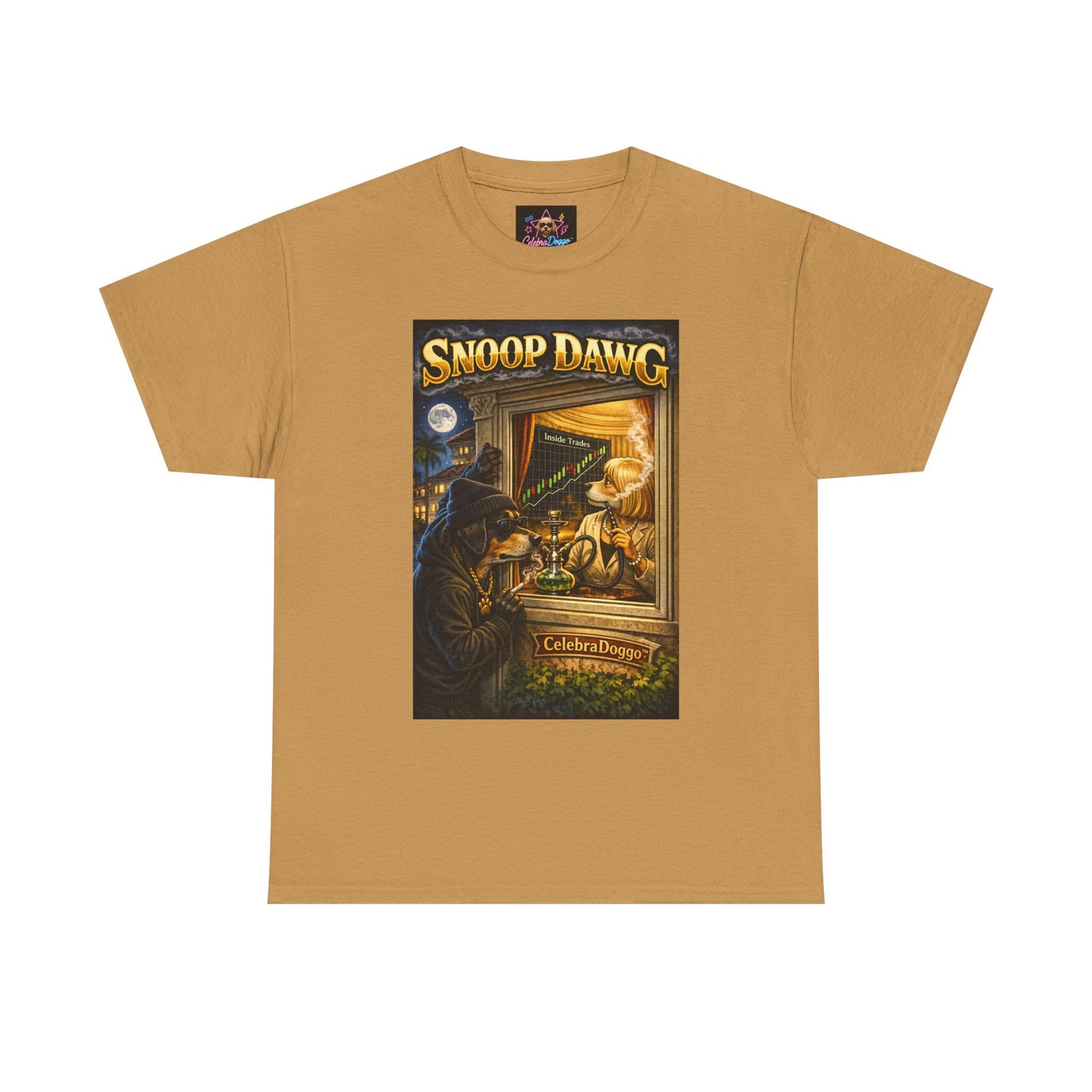 Dog Graphic Tee — "Snoop Dawg" Retro Party T-Shirt