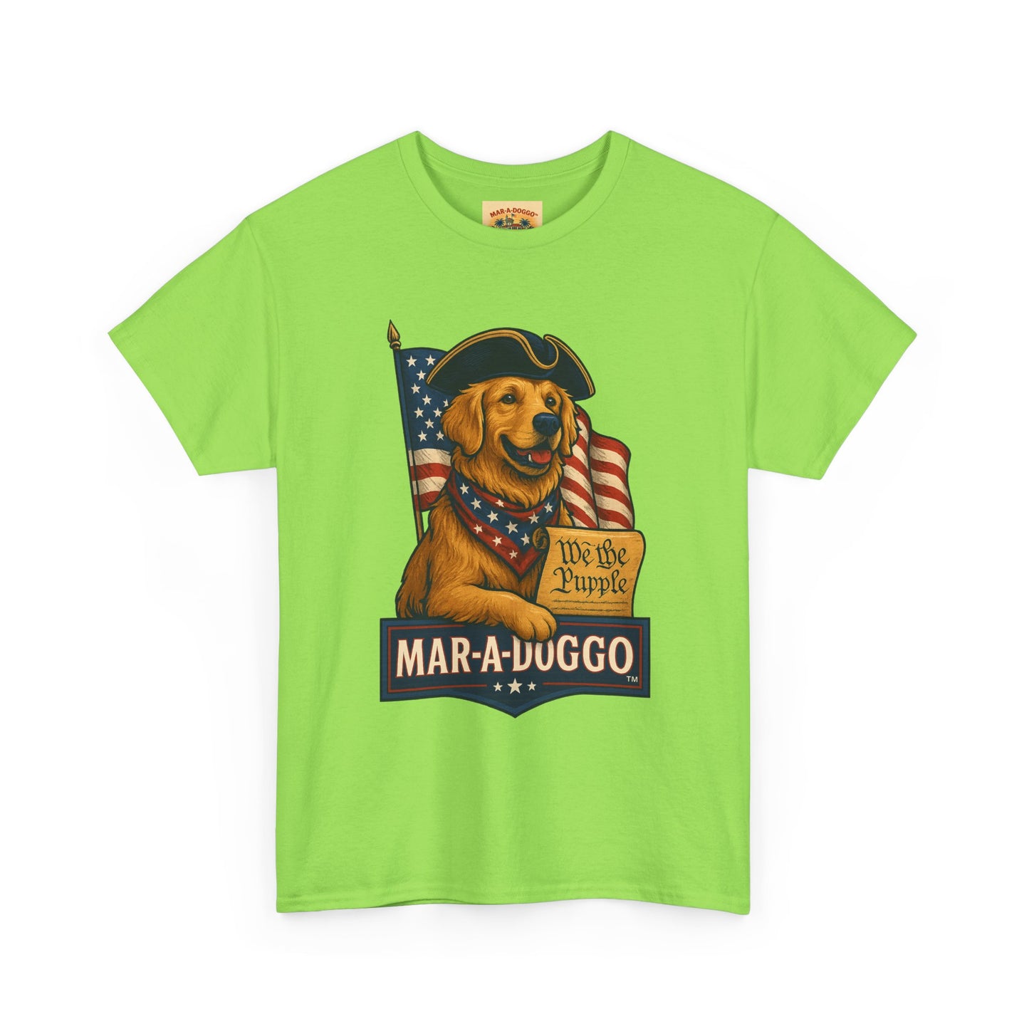 Mar-a-Duggo Patriotic Dog Tee — "We the Pupple" Vintage Americana T-Shirt