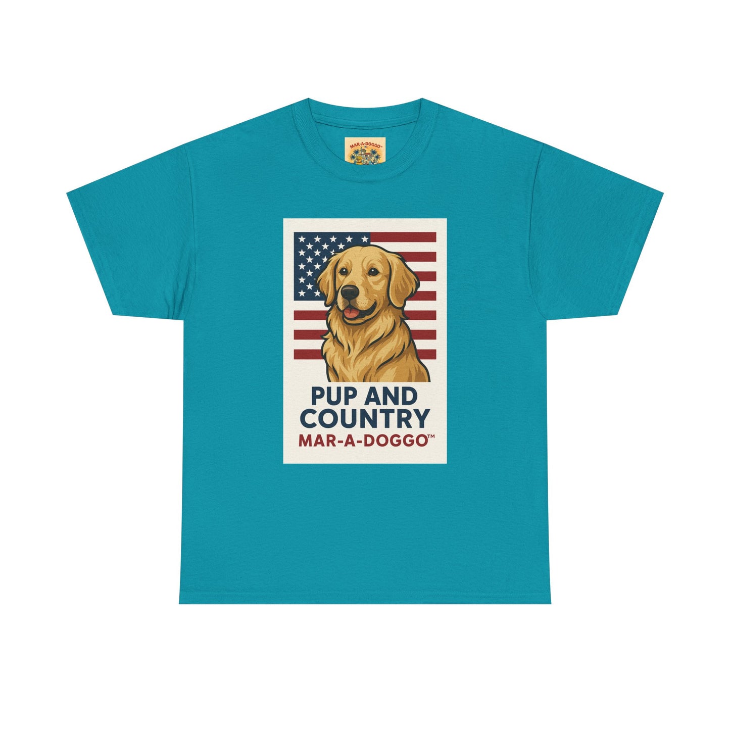 Pup and Country T-Shirt — "Mar-A-Doggo" Patriotic Dog Graphic Tee
