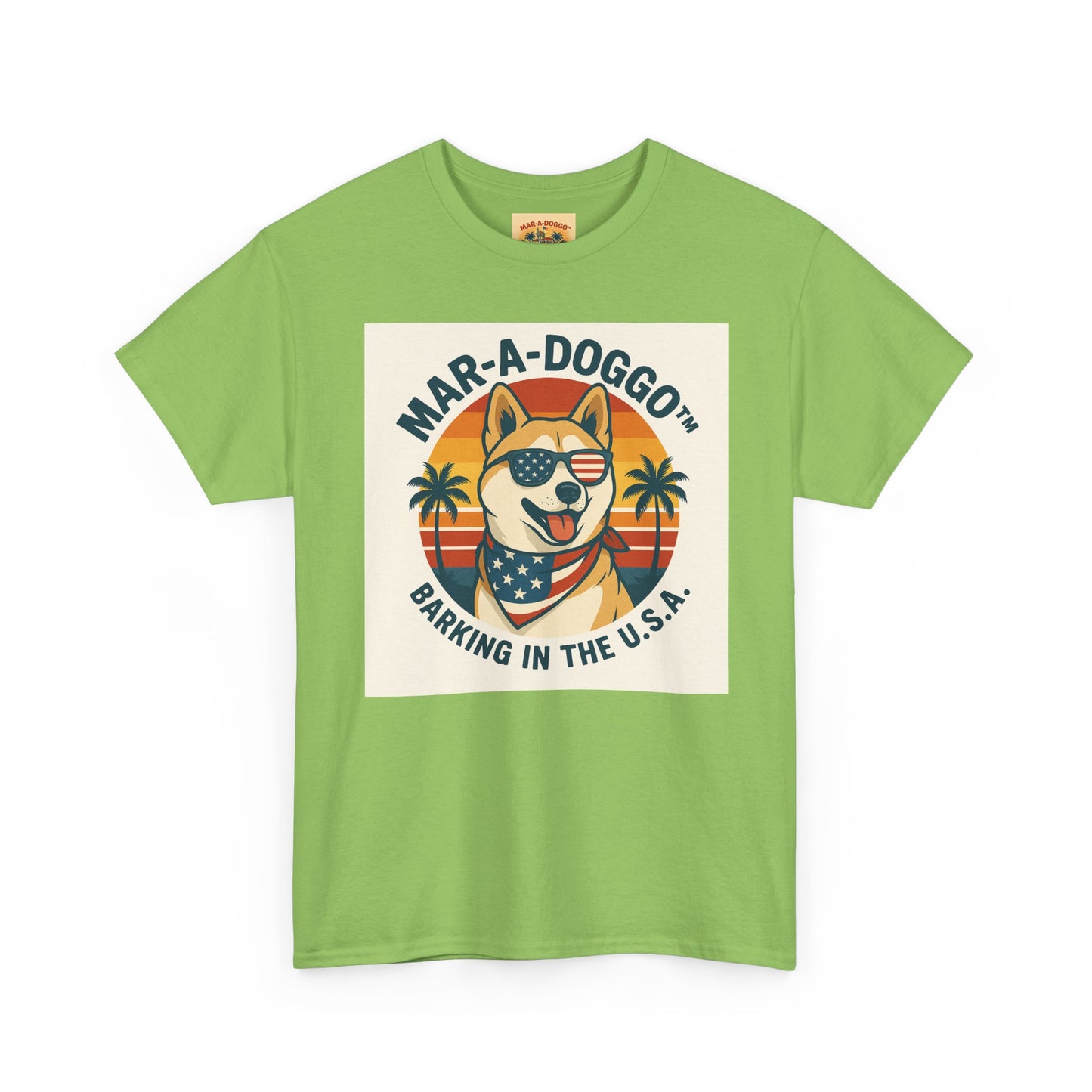 Mar-a-Doggo T-Shirt — 'Mar-A-Doggo: Barking in the U.S.A.' Retro Patriotic Dog Tee