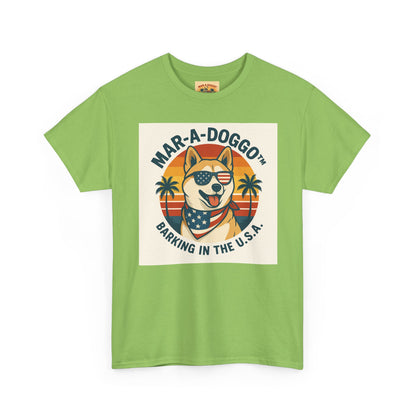 Mar-a-Doggo T-Shirt — 'Mar-A-Doggo: Barking in the U.S.A.' Retro Patriotic Dog Tee