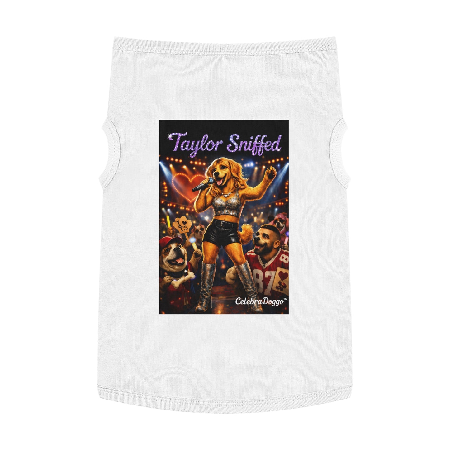 Dog Shirt — "Taylor Sniffed" Concert Pet Tee (Celebrity Singer Design)
