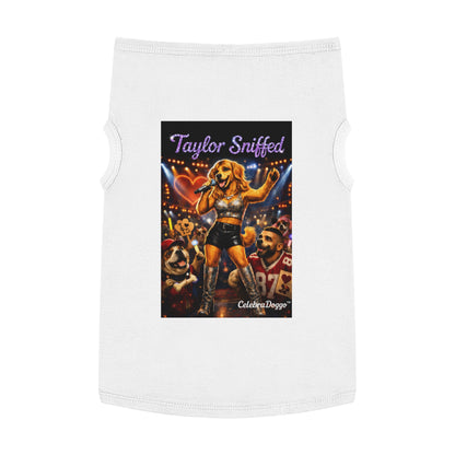 Dog Shirt — "Taylor Sniffed" Concert Pet Tee (Celebrity Singer Design)
