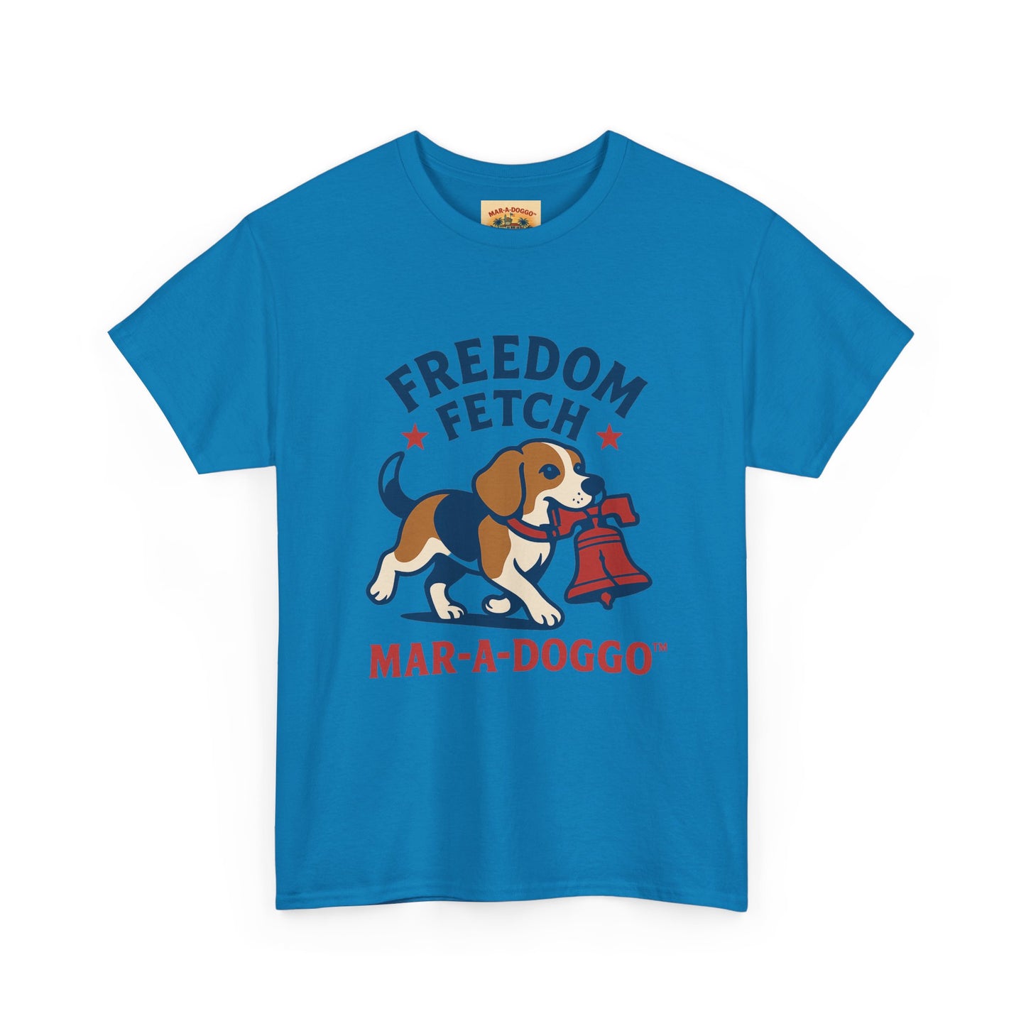 Freedom Fetch Tee — Mar-A-Doggo Patriotic Dog T-Shirt