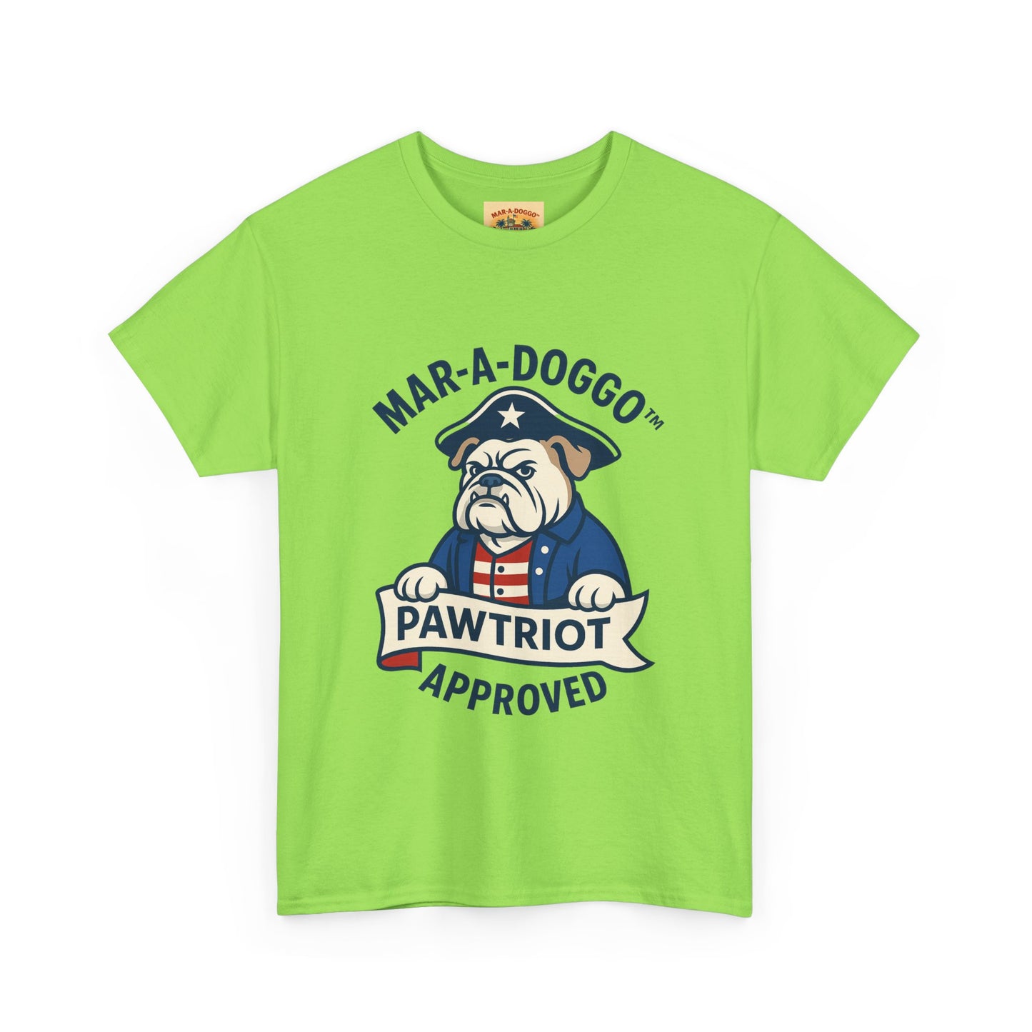 Pawtriot Tee - "Mar-a-Doggo" Patriotic Bulldog Shirt