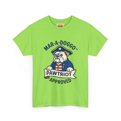 Pawtriot Tee - "Mar-a-Doggo" Patriotic Bulldog Shirt