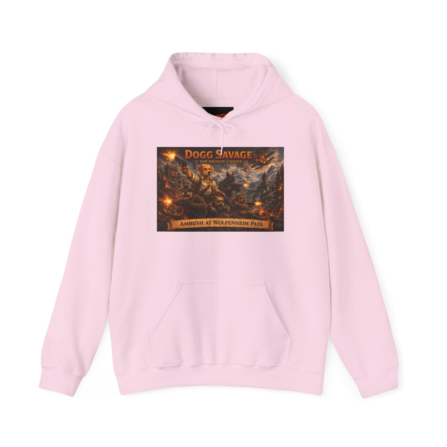 Dogg Savage Graphic Hoodie "Ambush At Wolfenheim Pass — Vintage Warrior Album Art Sweatshirt