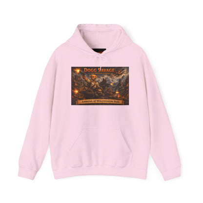 Dogg Savage Graphic Hoodie "Ambush At Wolfenheim Pass — Vintage Warrior Album Art Sweatshirt