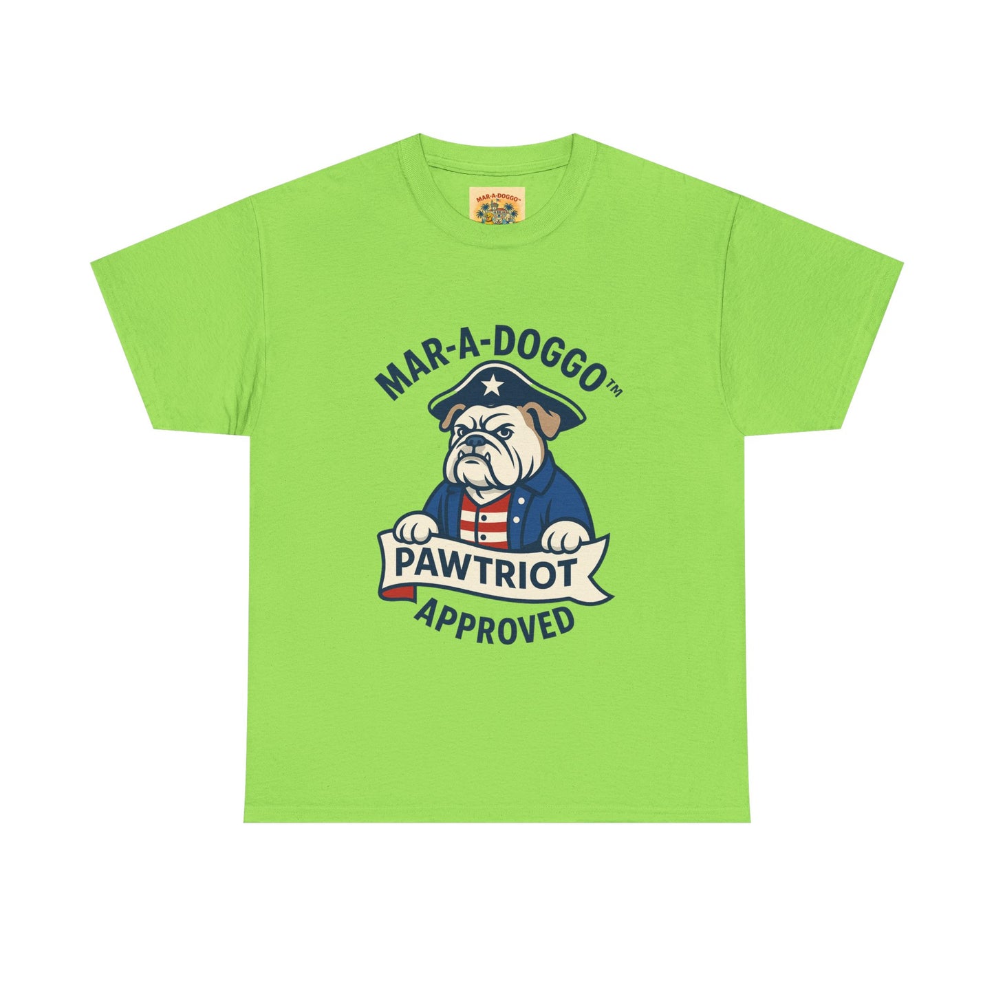 Pawtriot Tee - "Mar-a-Doggo" Patriotic Bulldog Shirt