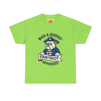 Pawtriot Tee - "Mar-a-Doggo" Patriotic Bulldog Shirt