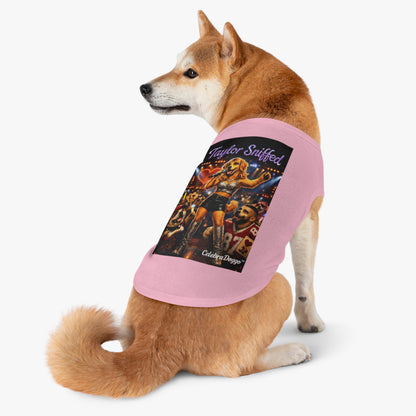 Dog Shirt — "Taylor Sniffed" Concert Pet Tee (Celebrity Singer Design)