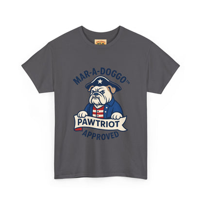 Pawtriot Tee - "Mar-a-Doggo" Patriotic Bulldog Shirt
