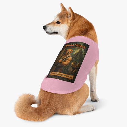 Dog Tank Top — "Dogg Savage: Doublecross at Tikal" Adventure Graphic Pet Shirt