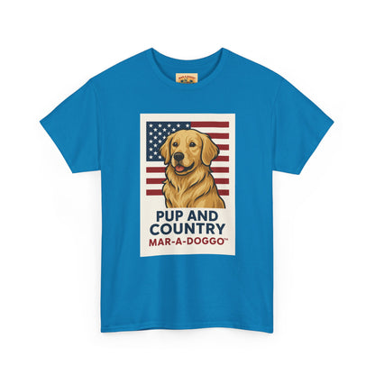Pup and Country T-Shirt — "Mar-A-Doggo" Patriotic Dog Graphic Tee