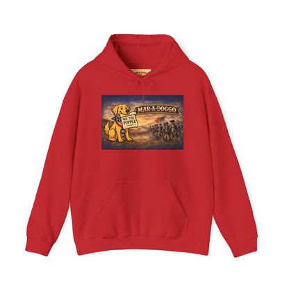 Hoodie - "Mar-A-Doggo" Tropical Dog Vacation Graphic Hoodie