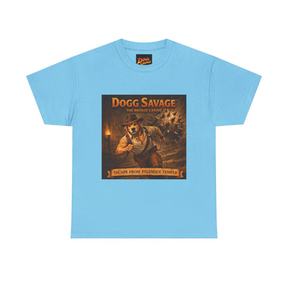 Graphic Tee — "Dogg Savage: Escape From Palenque Temple" Adventure Shirt