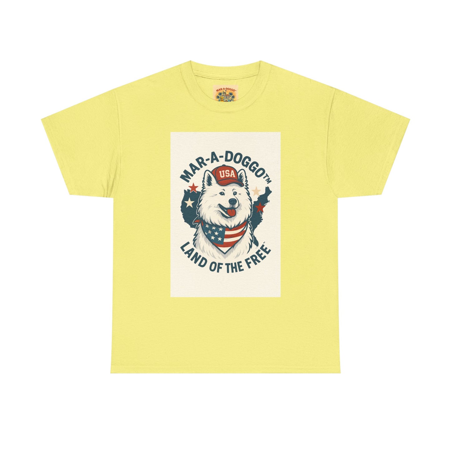 T-Shirt — "Mar-A-DoggO" Patriotic Dog Tee (Land of the Free)