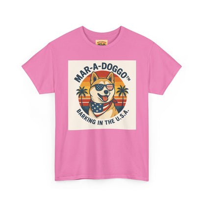 Mar-a-Doggo T-Shirt — 'Mar-A-Doggo: Barking in the U.S.A.' Retro Patriotic Dog Tee