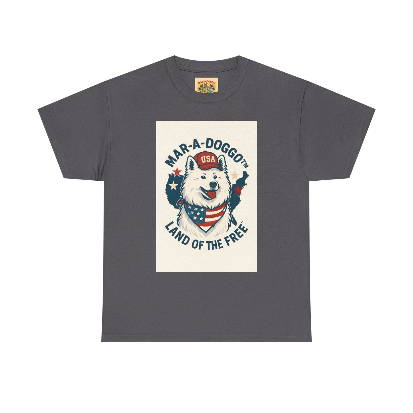 T-Shirt — "Mar-A-DoggO" Patriotic Dog Tee (Land of the Free)