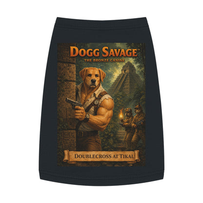 Dog Tank Top — "Dogg Savage: Doublecross at Tikal" Adventure Graphic Pet Shirt