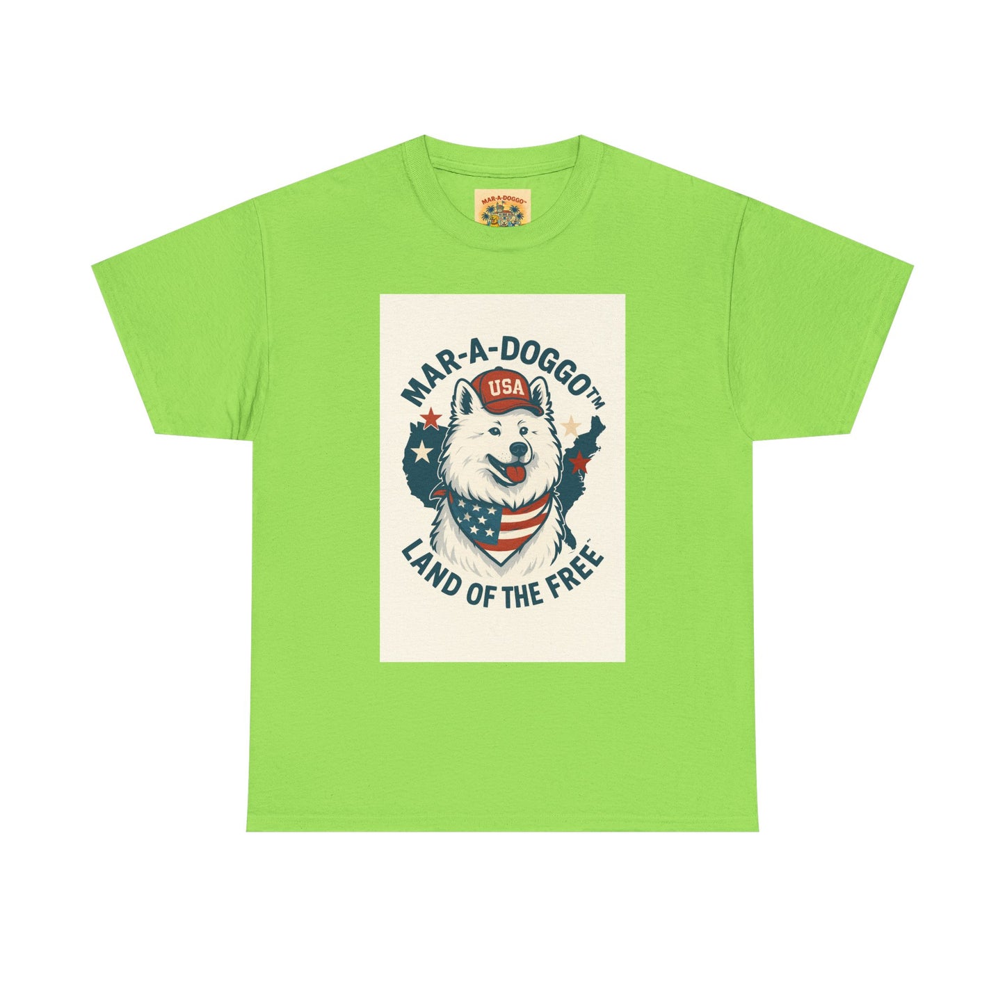T-Shirt — "Mar-A-DoggO" Patriotic Dog Tee (Land of the Free)