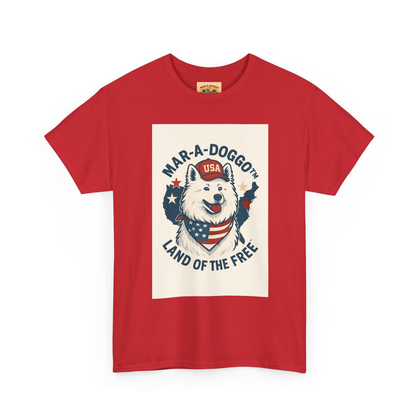 T-Shirt — "Mar-A-DoggO" Patriotic Dog Tee (Land of the Free)