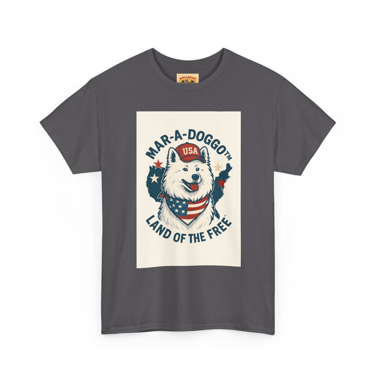 T-Shirt — "Mar-A-DoggO" Patriotic Dog Tee (Land of the Free)