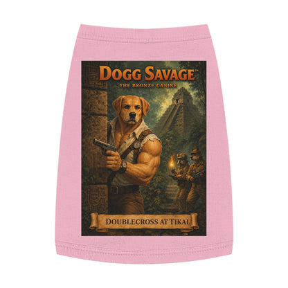 Dog Tank Top — "Dogg Savage: Doublecross at Tikal" Adventure Graphic Pet Shirt
