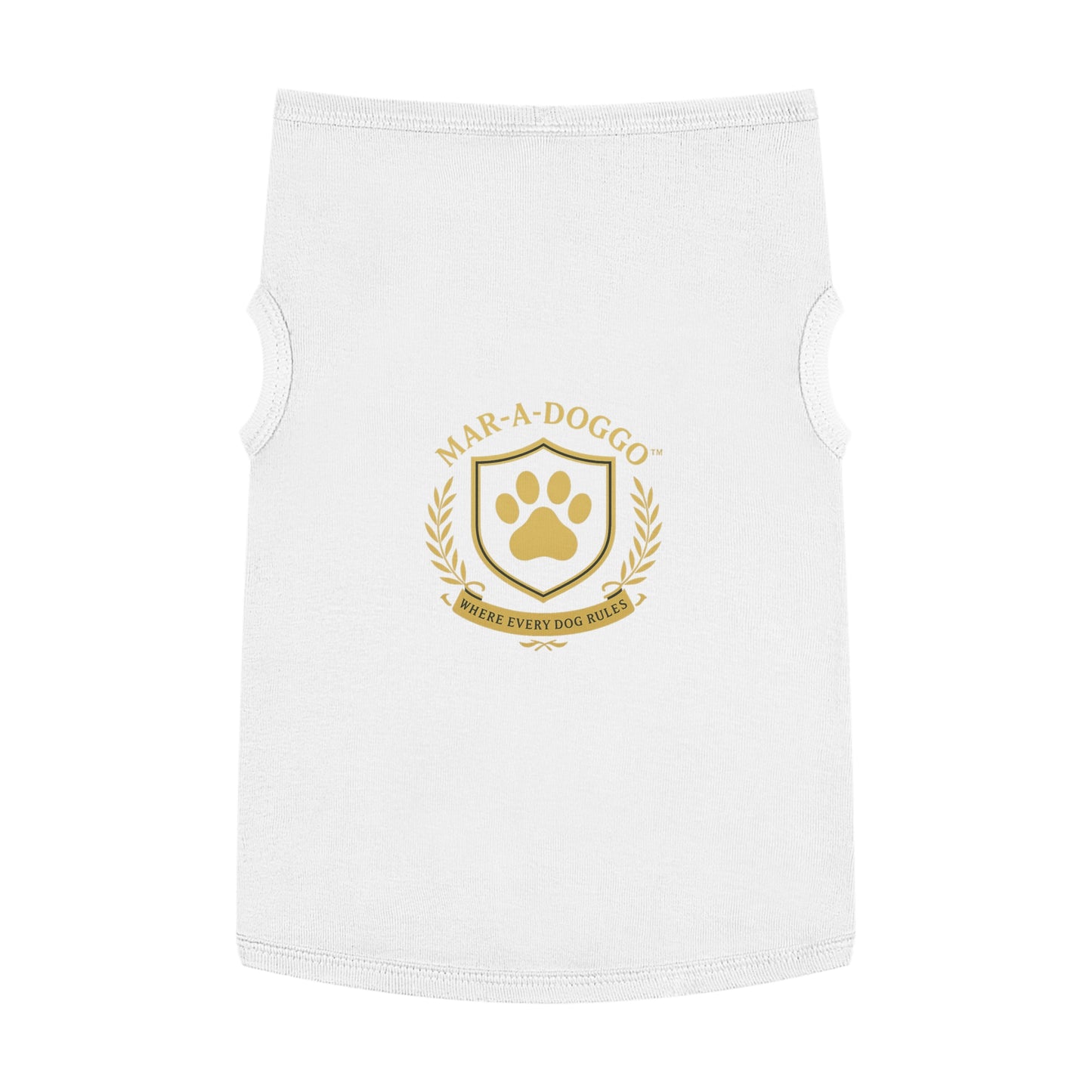 Mar-A-Doggo Dog Shirt - "Where Every Dog Rules" Grey Dog Tank Top