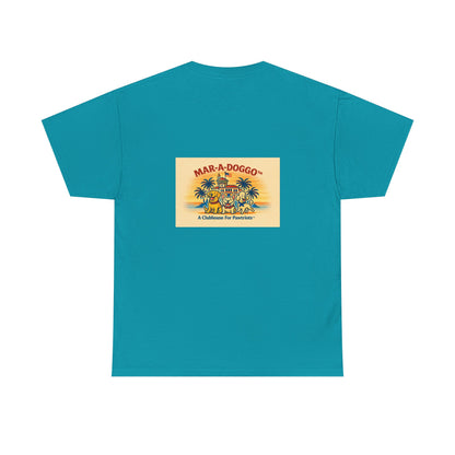 Patriotic Corgi Tee – “Mar-A-Doggo God Bless” Graphic Shirt