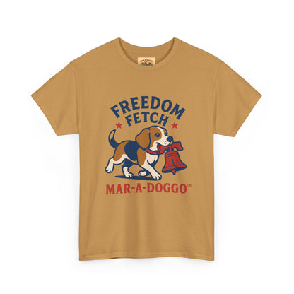 Freedom Fetch Tee — Mar-A-Doggo Patriotic Dog T-Shirt