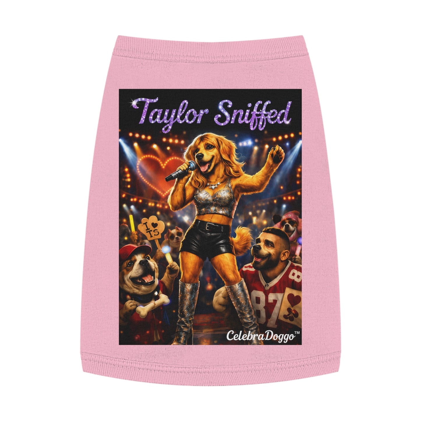 Dog Shirt — "Taylor Sniffed" Concert Pet Tee (Celebrity Singer Design)