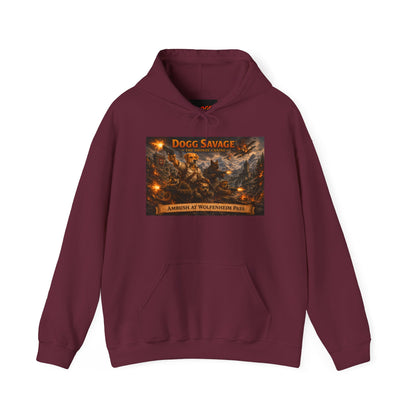 Dogg Savage Graphic Hoodie "Ambush At Wolfenheim Pass — Vintage Warrior Album Art Sweatshirt