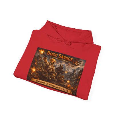 Dogg Savage Graphic Hoodie "Ambush At Wolfenheim Pass — Vintage Warrior Album Art Sweatshirt
