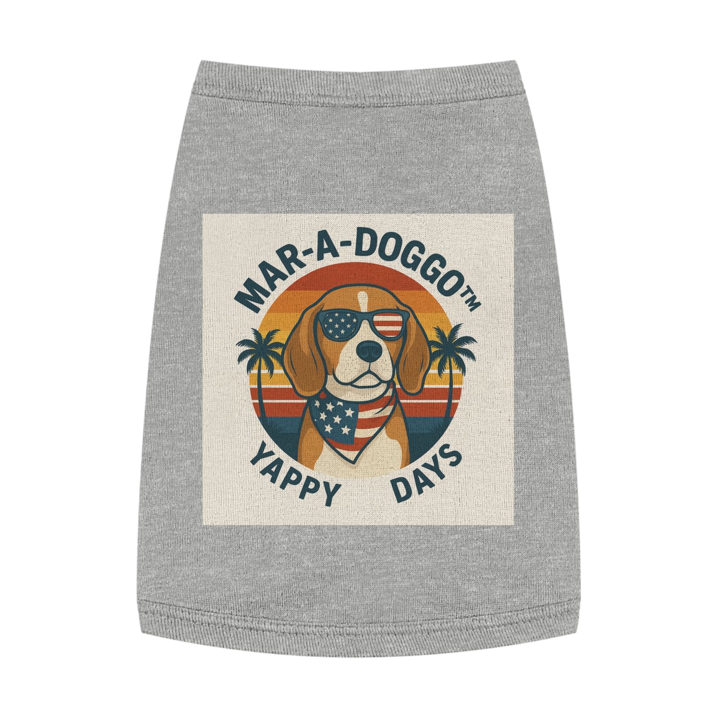 Patriotic 'Mar-A-Doggo Yappy Days' Dog Shirt