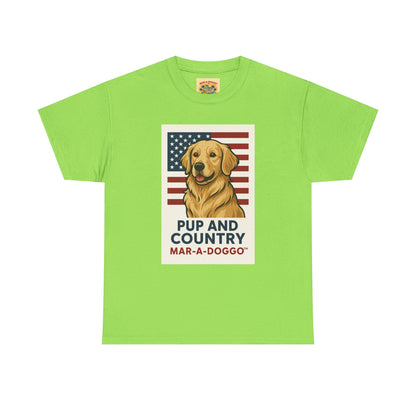 Pup and Country T-Shirt — "Mar-A-Doggo" Patriotic Dog Graphic Tee