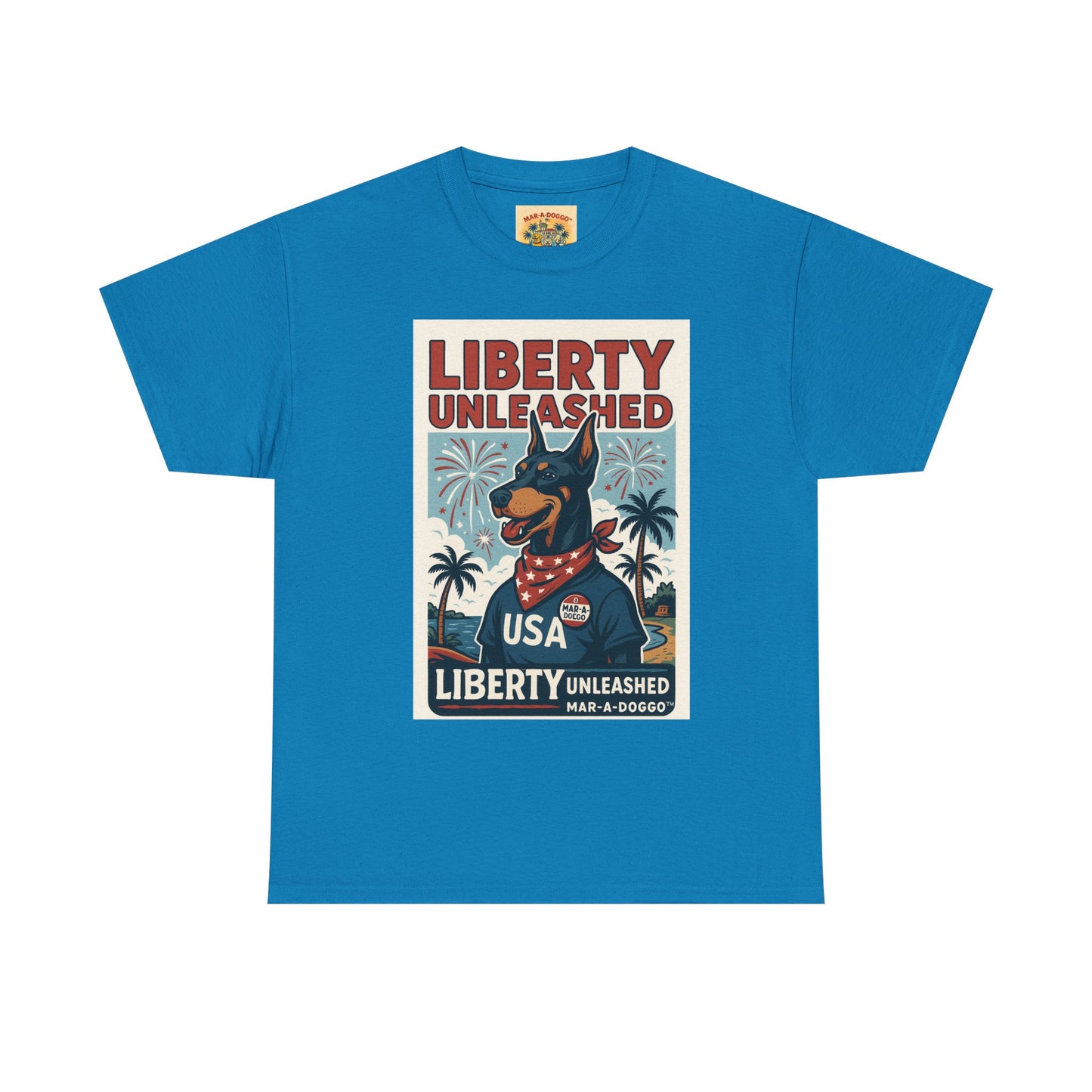 Liberty Unleashed USA Dog Graphic Tee