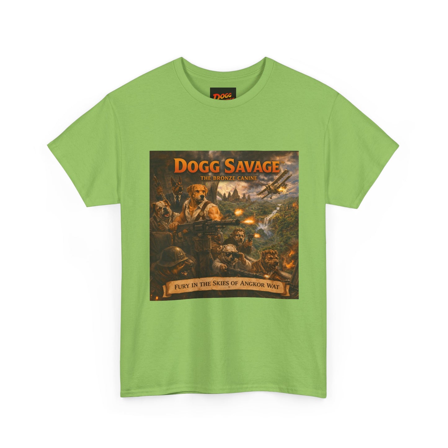 Dogg Savage Album Art T-Shirt "Fury In The Skies of Angkor Wat" — Vintage Rock Poster Tee