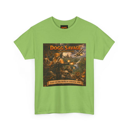 Dogg Savage Album Art T-Shirt "Fury In The Skies of Angkor Wat" — Vintage Rock Poster Tee
