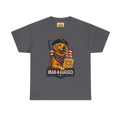 Mar-a-Duggo Patriotic Dog Tee — "We the Pupple" Vintage Americana T-Shirt