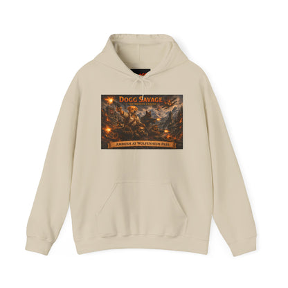 Dogg Savage Graphic Hoodie "Ambush At Wolfenheim Pass — Vintage Warrior Album Art Sweatshirt