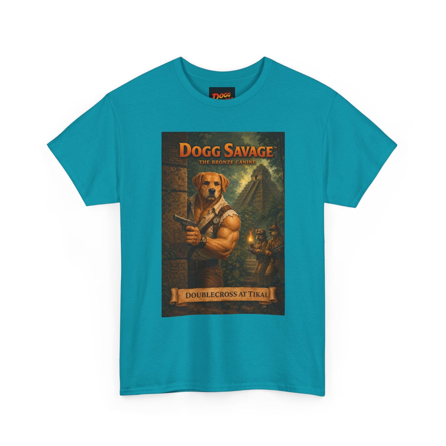 Dogg Savage Vintage Fantasy T-Shirt — "Dogg Savage: Doublecross At Tikal" Graphic Tee