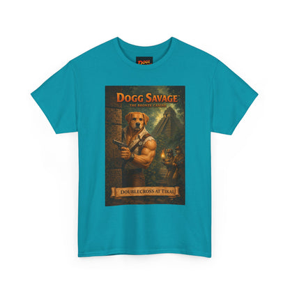 Dogg Savage Vintage Fantasy T-Shirt — "Dogg Savage: Doublecross At Tikal" Graphic Tee