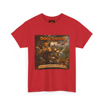 Dogg Savage Album Art T-Shirt "Fury In The Skies of Angkor Wat" — Vintage Rock Poster Tee