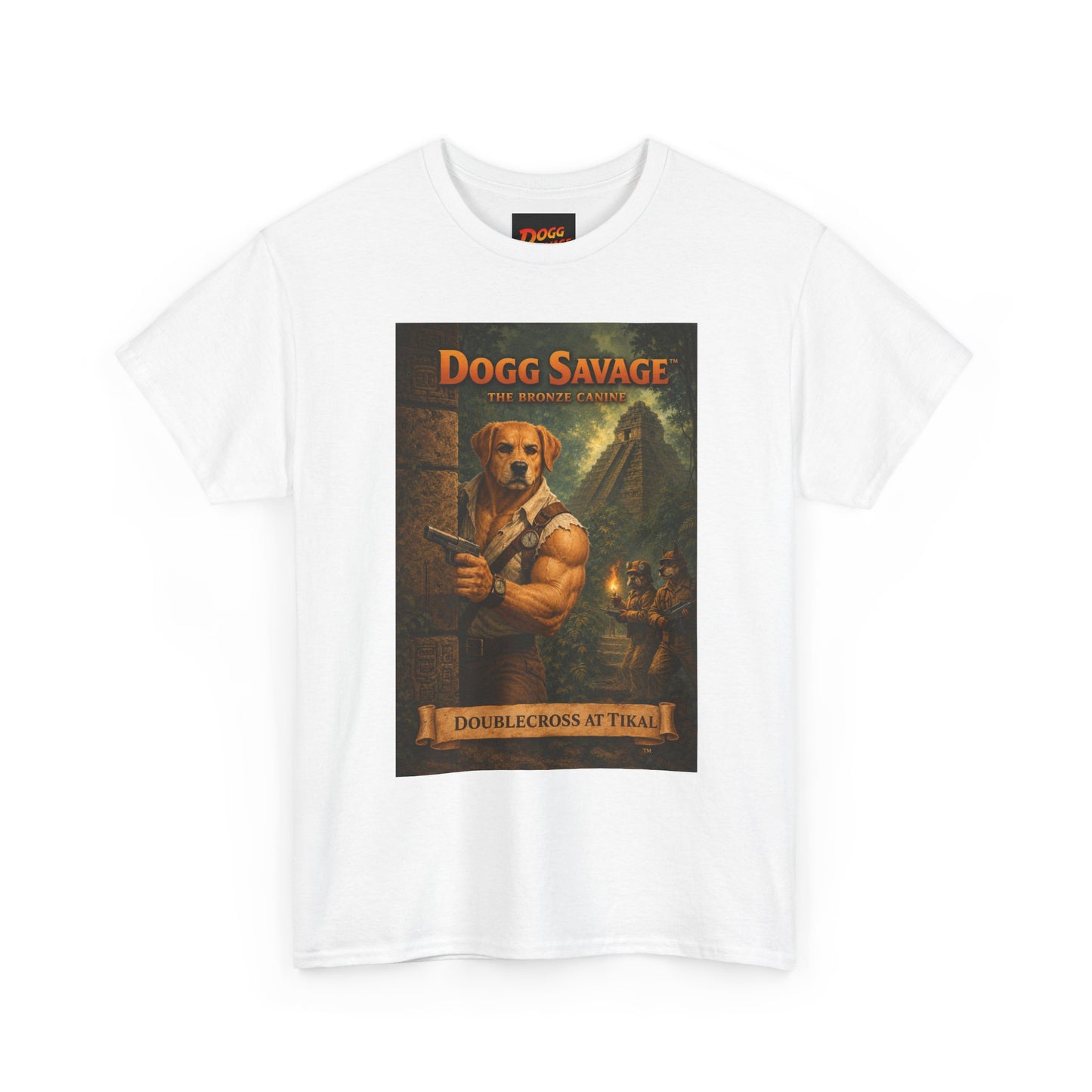 Dogg Savage Vintage Fantasy T-Shirt — "Dogg Savage: Doublecross At Tikal" Graphic Tee